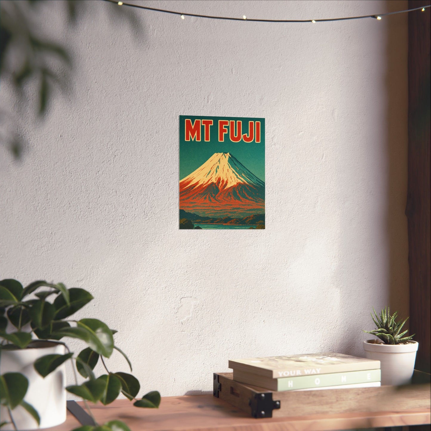 Mt Fuji Retro-animated Wall Poster