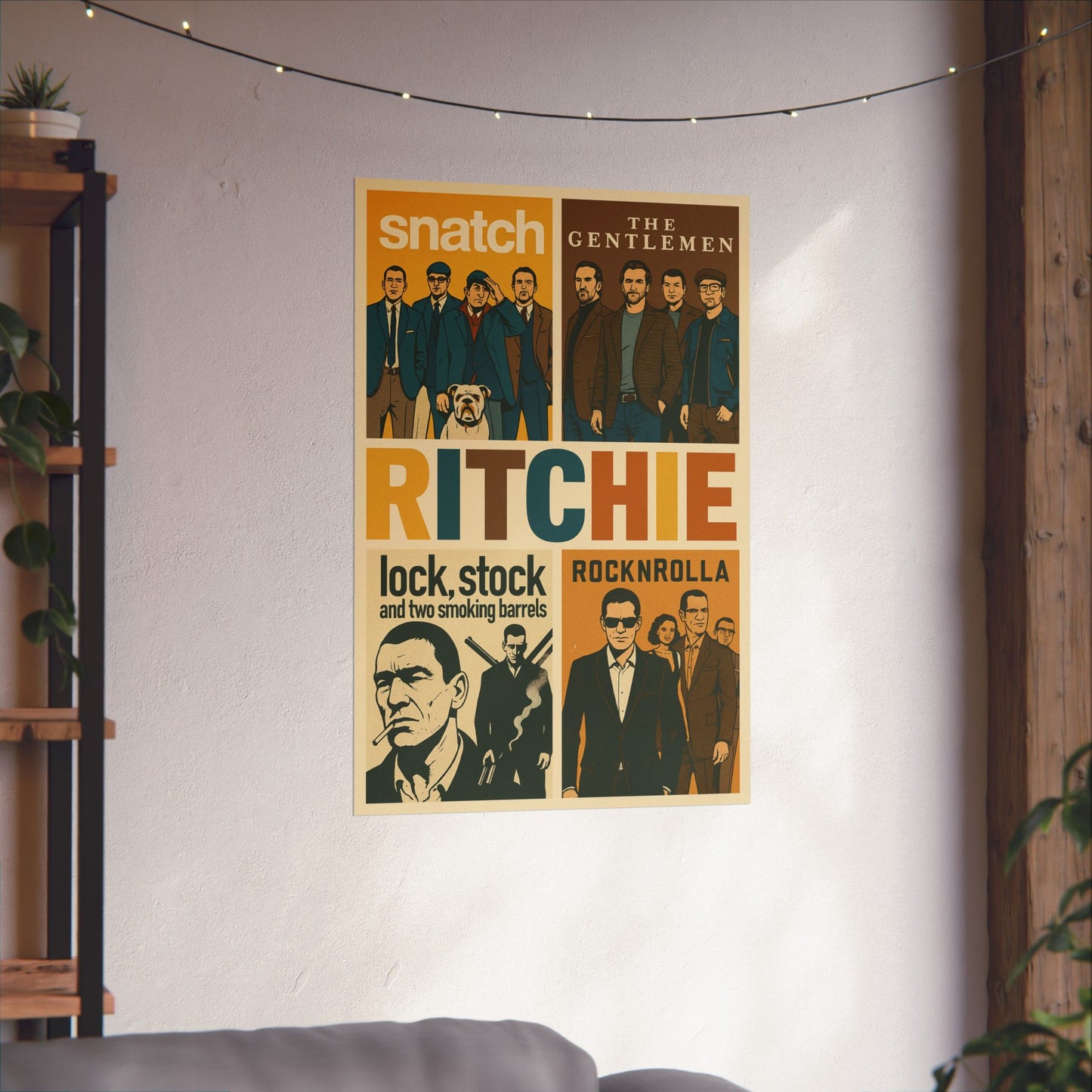 Ritchie Classics - Animated Retro Guy Ritchie Movie Wall Poster