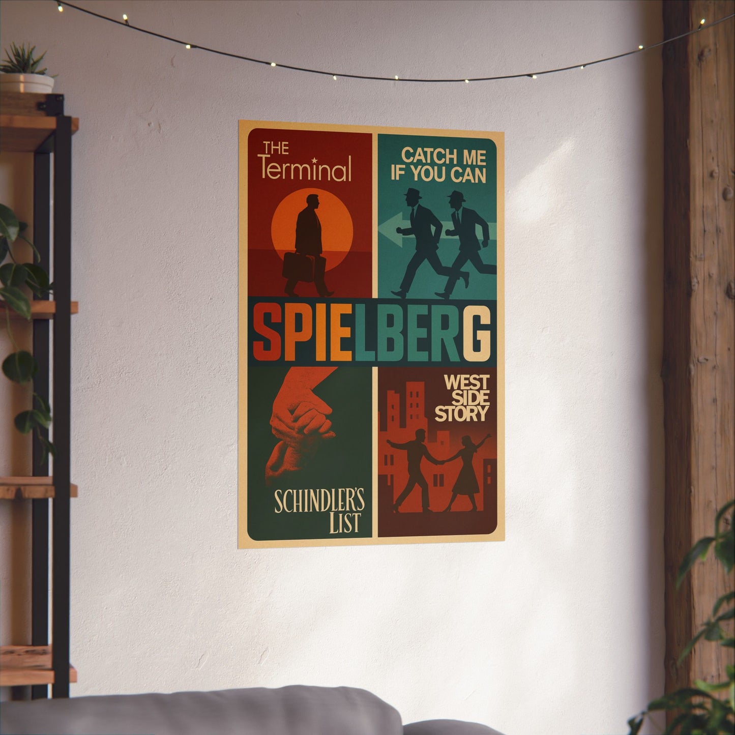 Spielberg Drama - Retro Steven Spielberg Movie Wall Poster