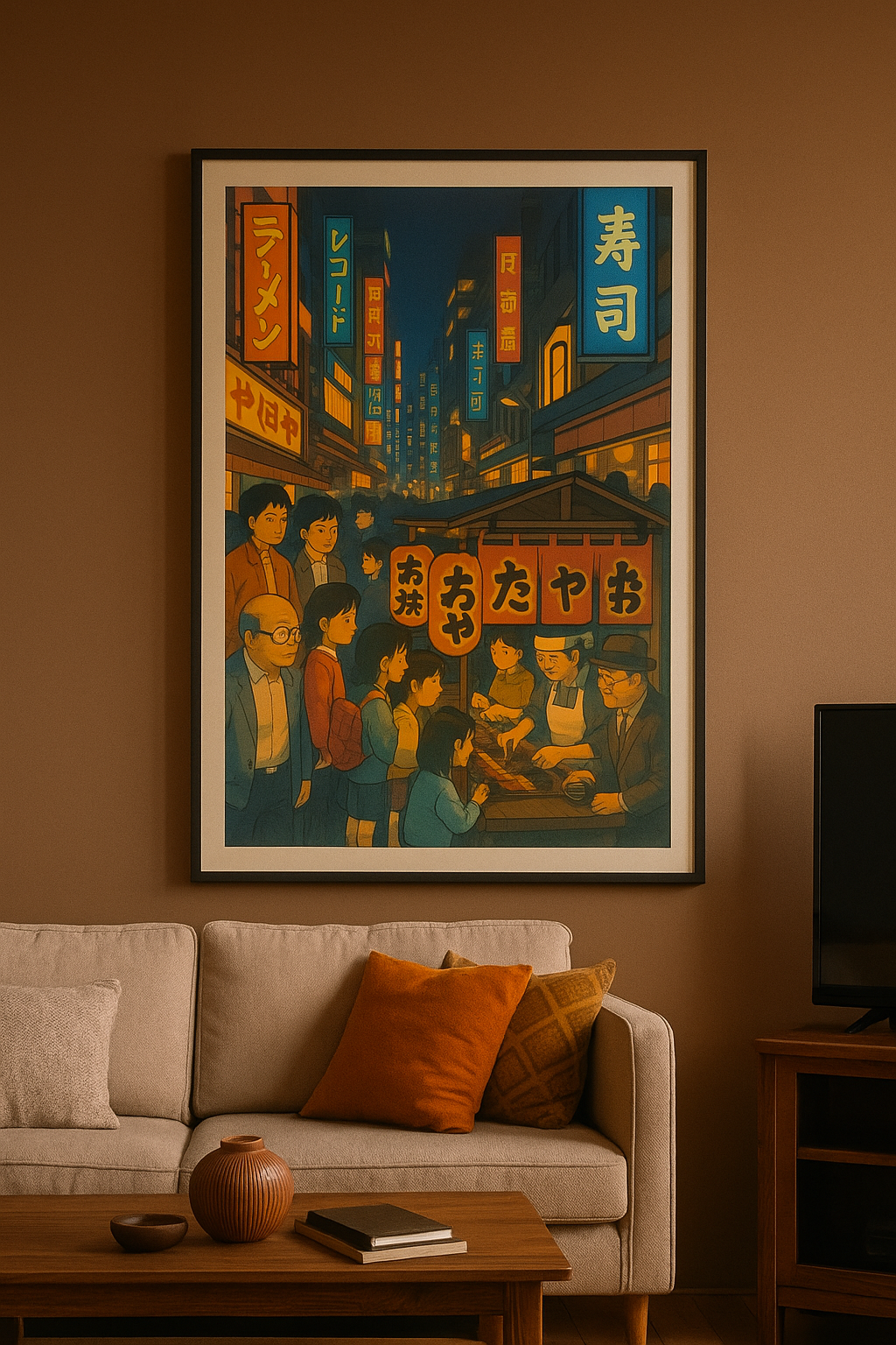 Tokyo Food Market - Anime Theme Wall Poster