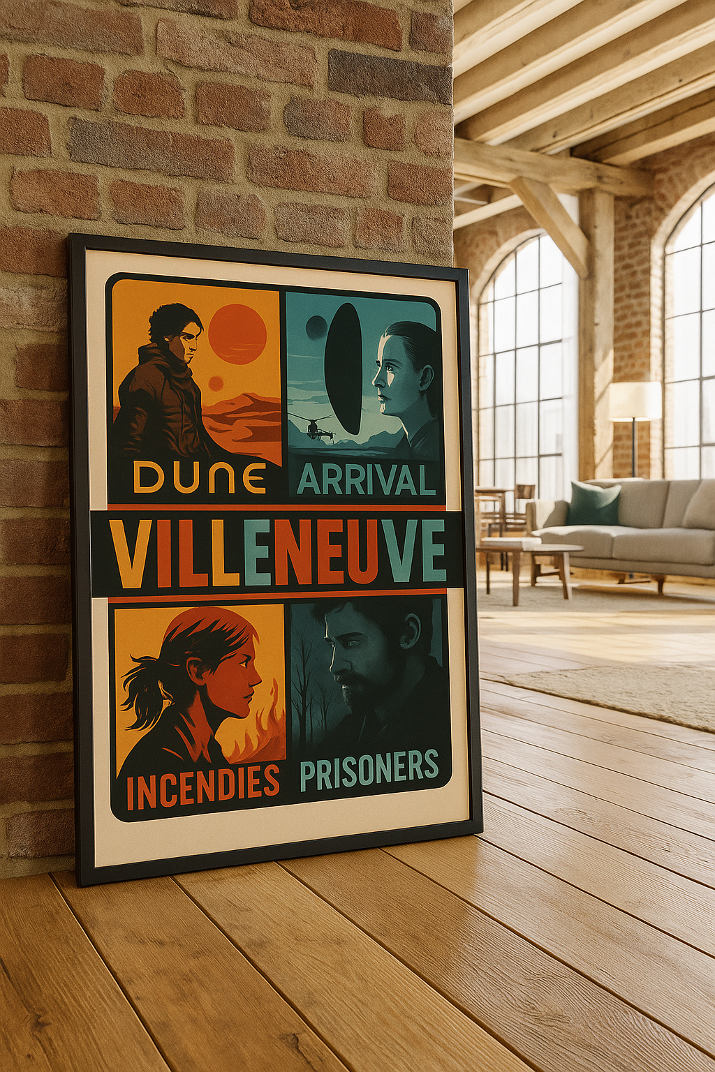 Villeneuve Masterworks - Retro Animated Movie Wall Poster