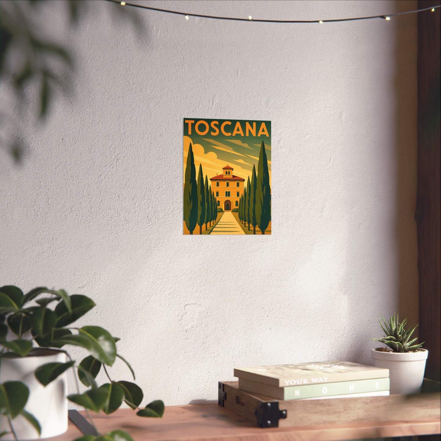 Toscana Summer Art Deco Tuscany Wall Poster
