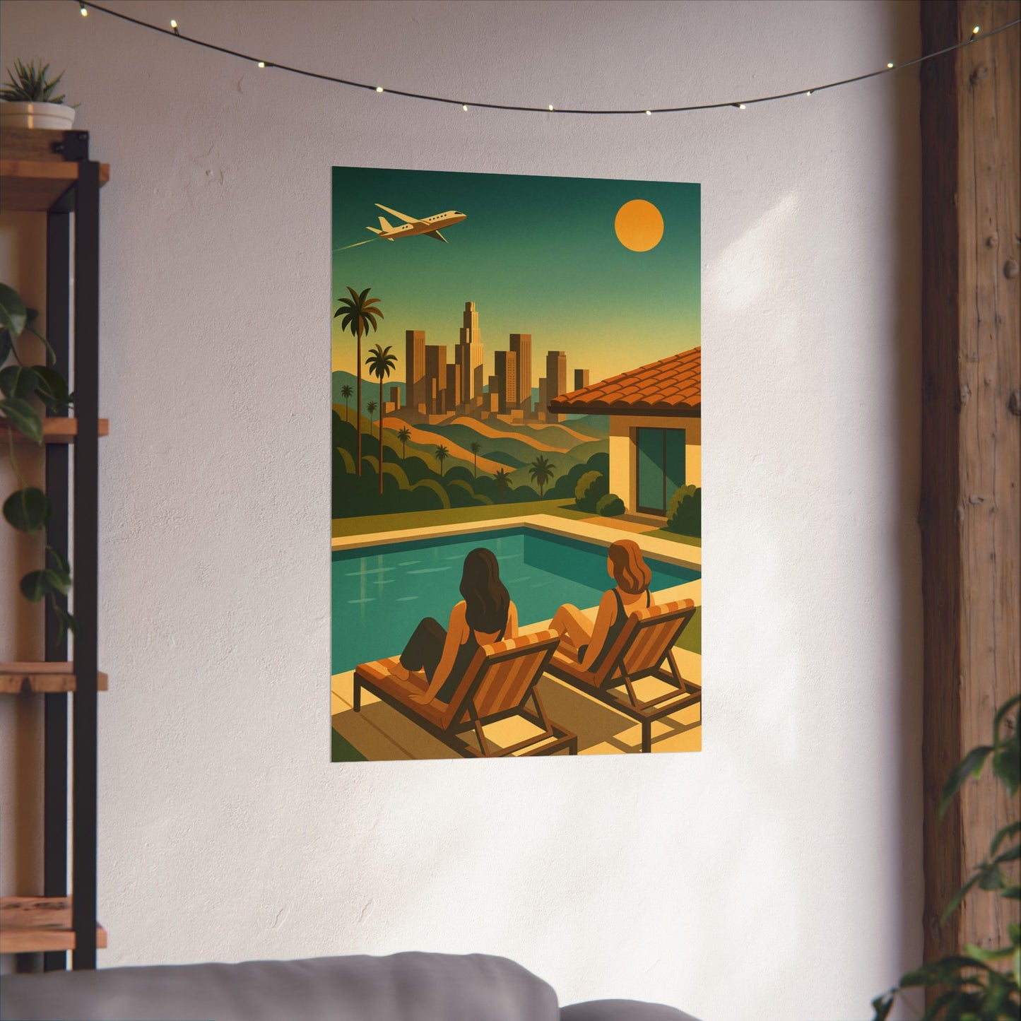 City of Angels - Art Deco Los Angeles Inspired Wall Poster