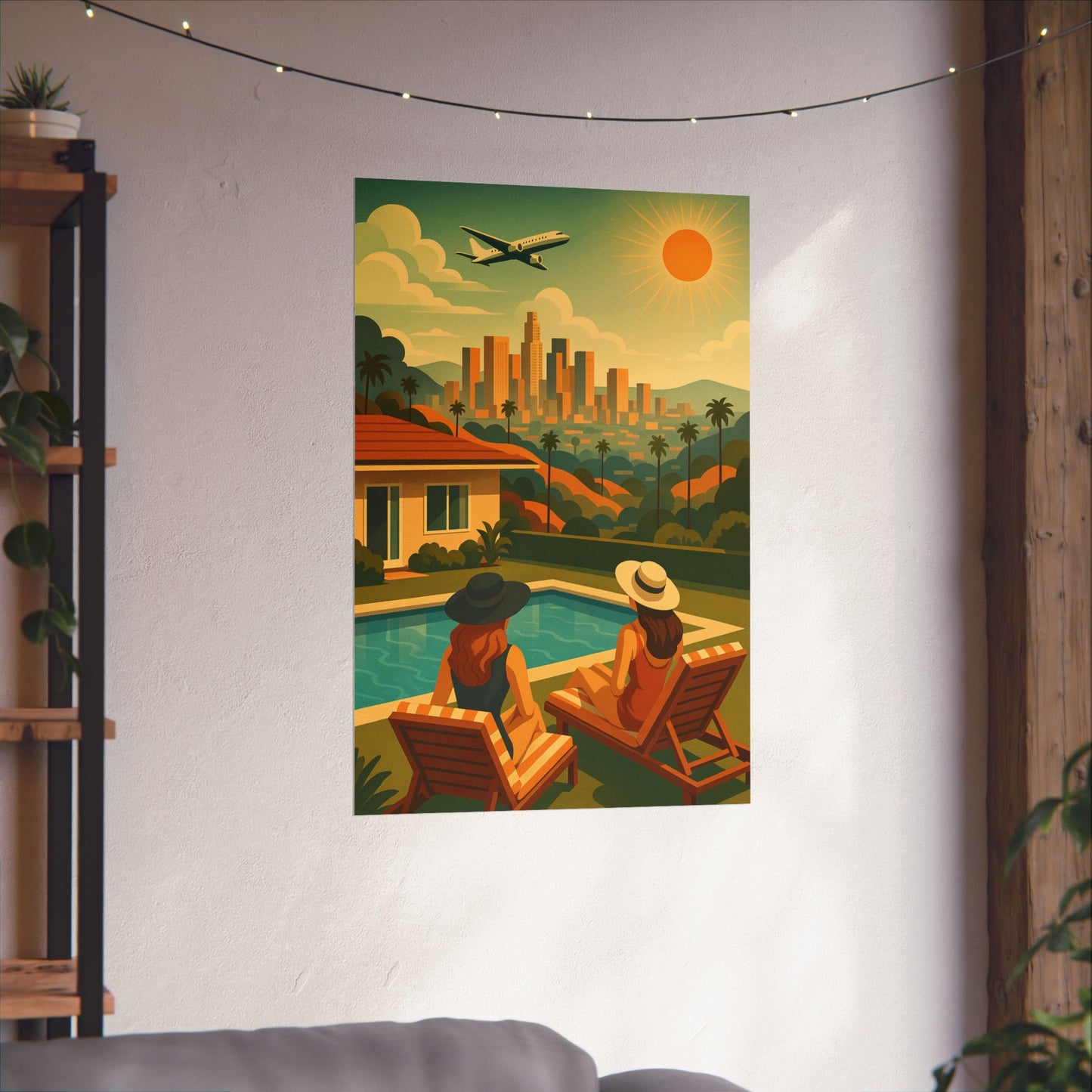 La-La Land - Los Angeles Art Deco Wall Poster