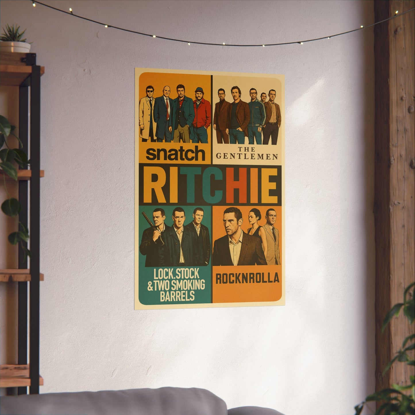 Ritchie Rewind - Animated Retro Guy Ritchie Movie Wall Poster