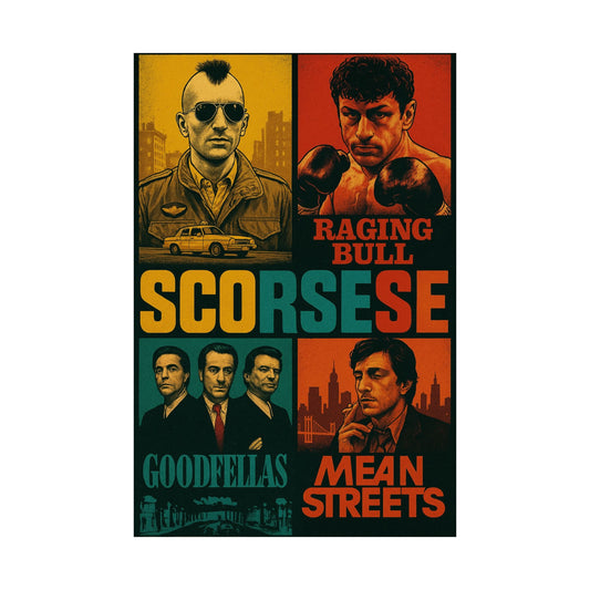 Scorsese Icons - Retro Martin Scorsese Movie Wall Poster