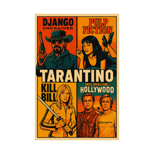 Tarantino Legends - Retro Animated Movie Wall Poster