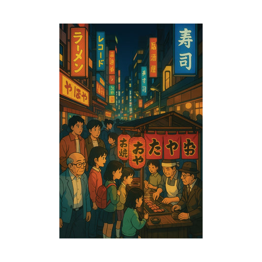Tokyo Food Market - Anime Theme Wall Poster