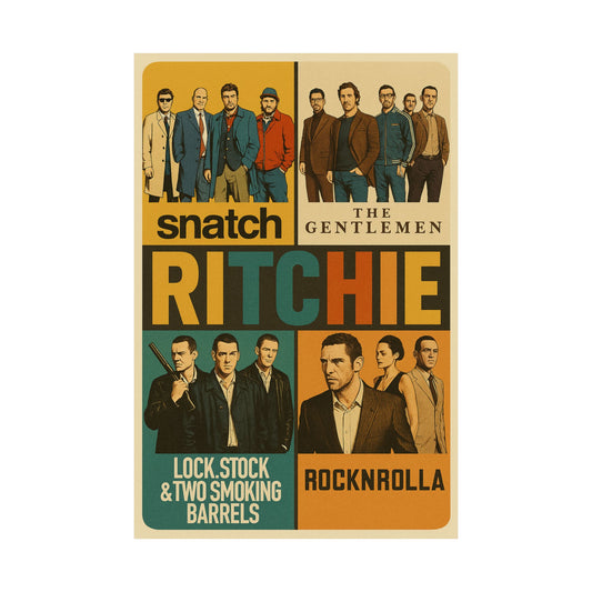Ritchie Rewind - Animated Retro Guy Ritchie Movie Wall Poster