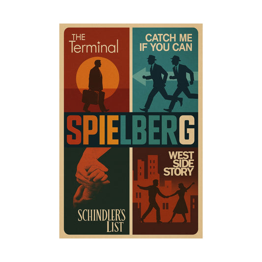 Spielberg Drama - Retro Steven Spielberg Movie Wall Poster