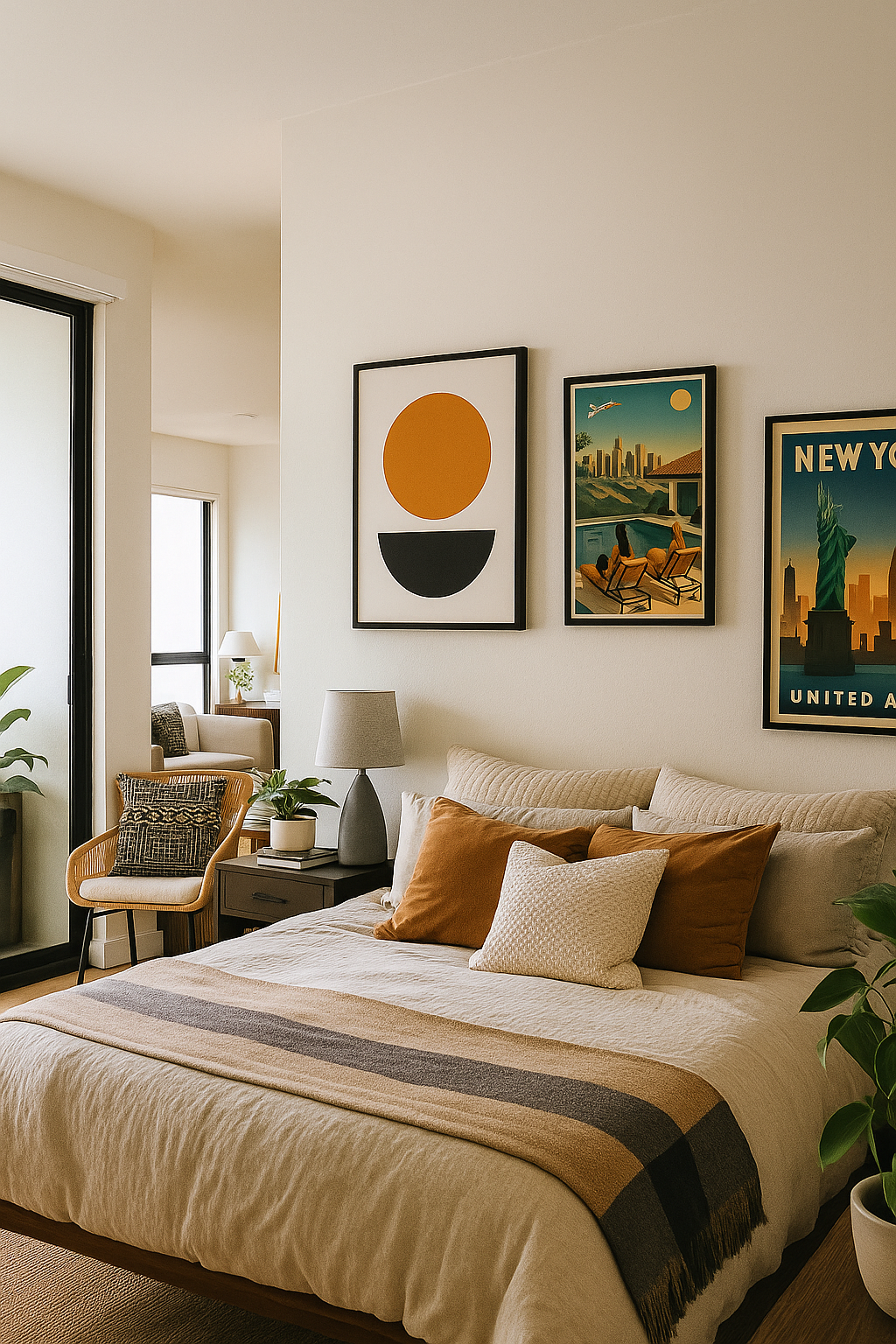 City of Angels - Art Deco Los Angeles Inspired Wall Poster