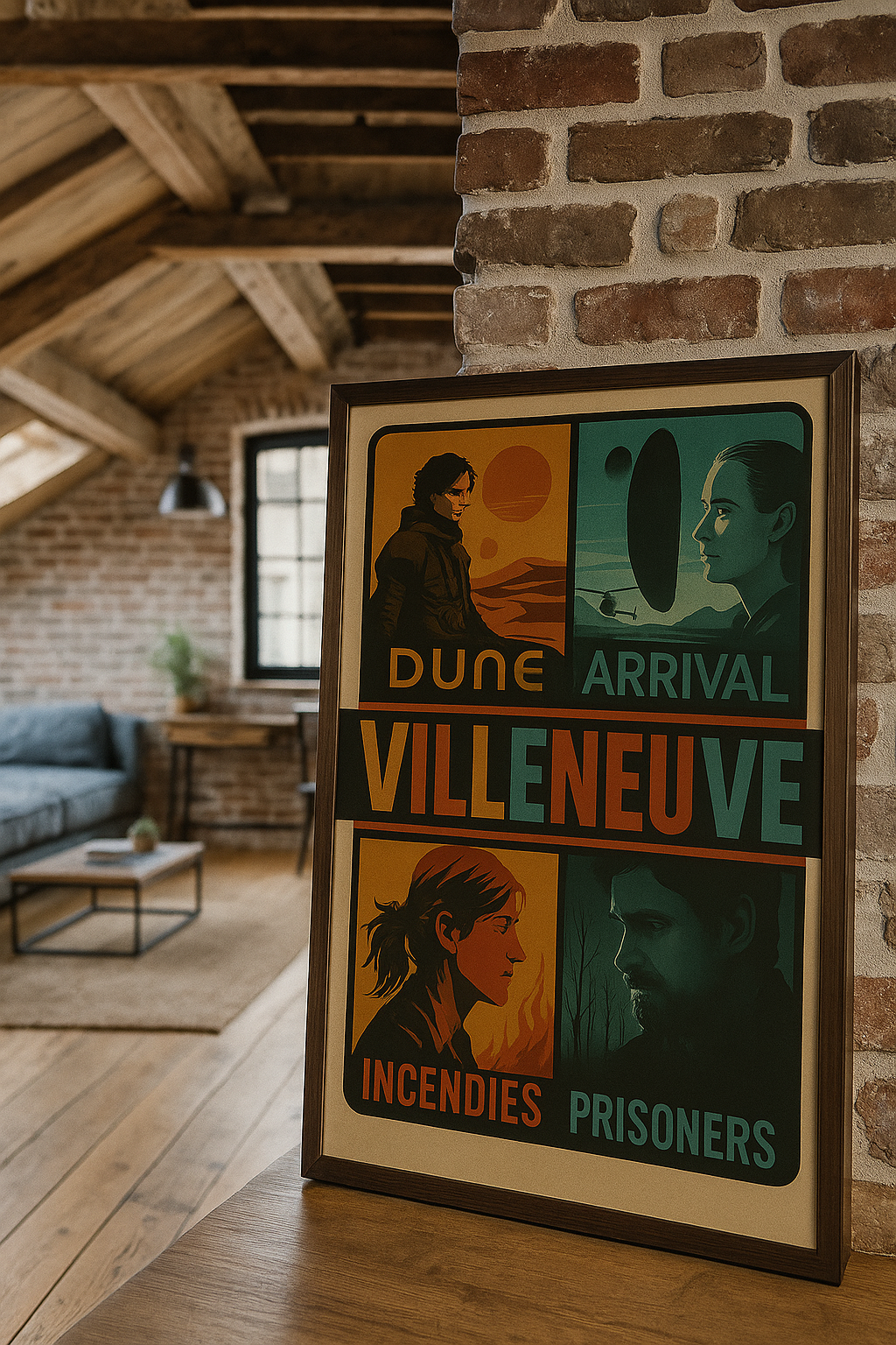 Villeneuve Masterworks - Retro Animated Movie Wall Poster