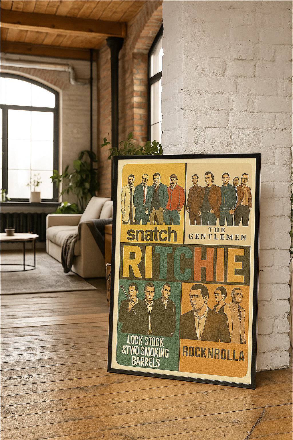 Ritchie Rewind - Animated Retro Guy Ritchie Movie Wall Poster