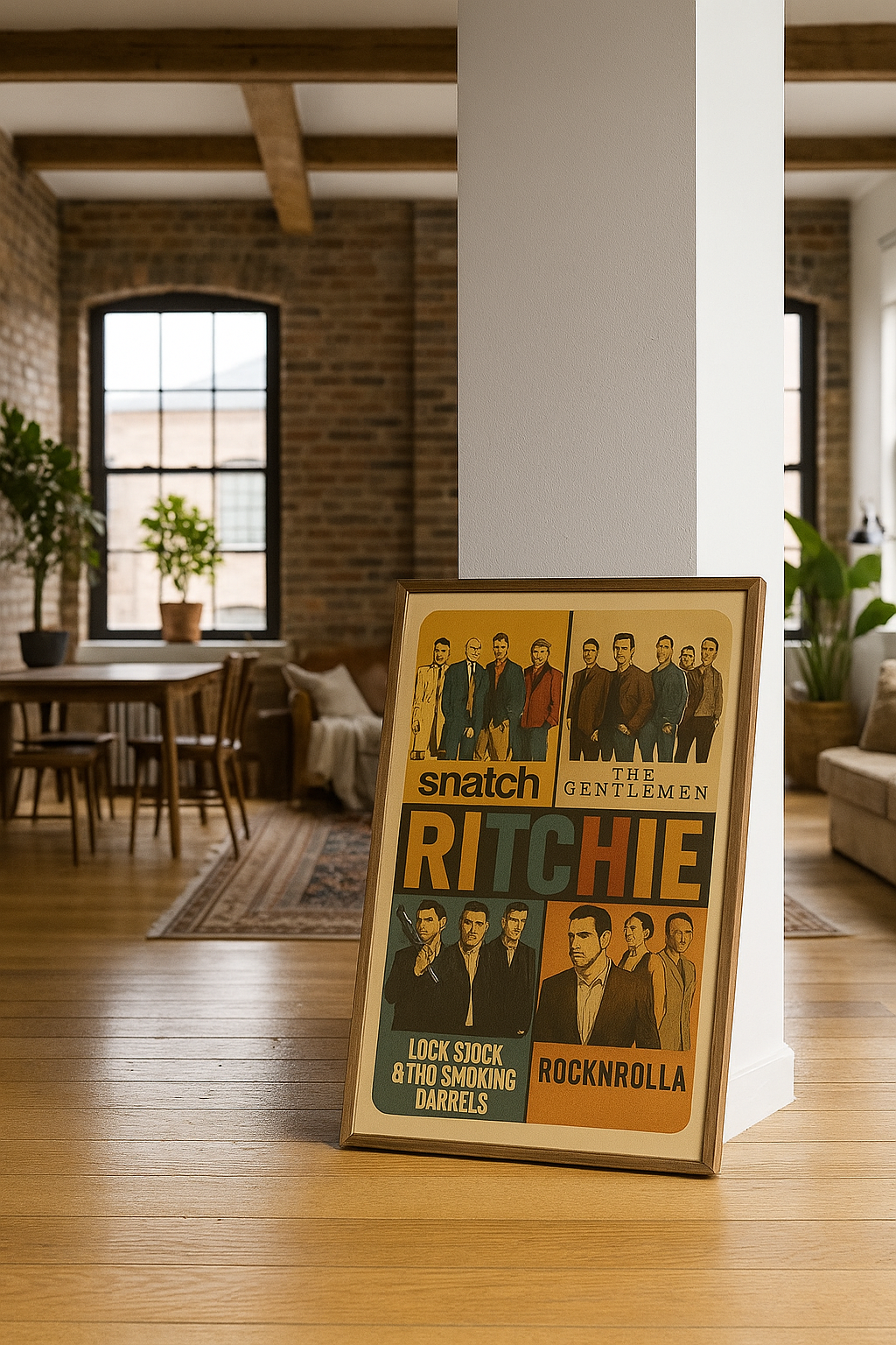 Ritchie Rewind - Animated Retro Guy Ritchie Movie Wall Poster