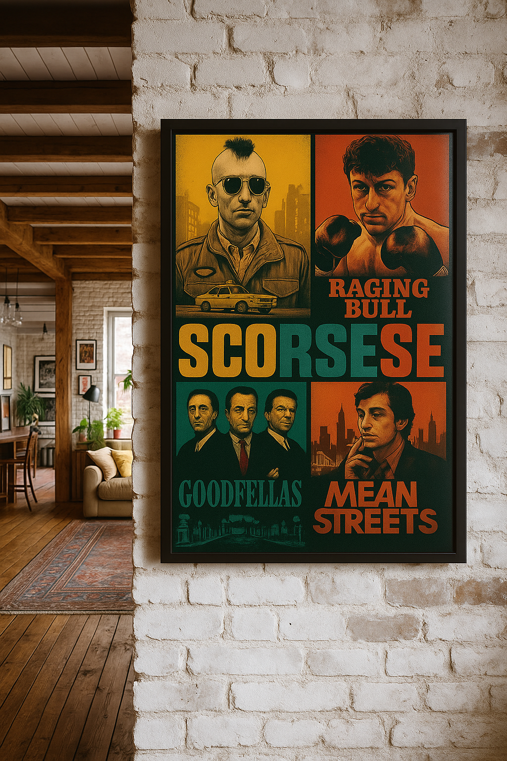 Scorsese Icons - Retro Martin Scorsese Movie Wall Poster