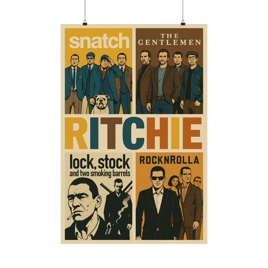 Ritchie Classics - Animated Retro Guy Ritchie Movie Wall Poster
